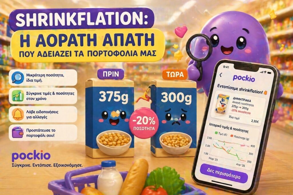 Shrinkflation: Η κρυφή «αόρατη» ανατίμηση στα ράφια των σούπερ μάρκετ